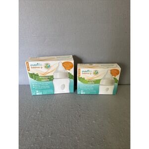 Evenflo + Wide Neck Bottle Lot 6 Bottles Total New In Box‎ Slow Flow